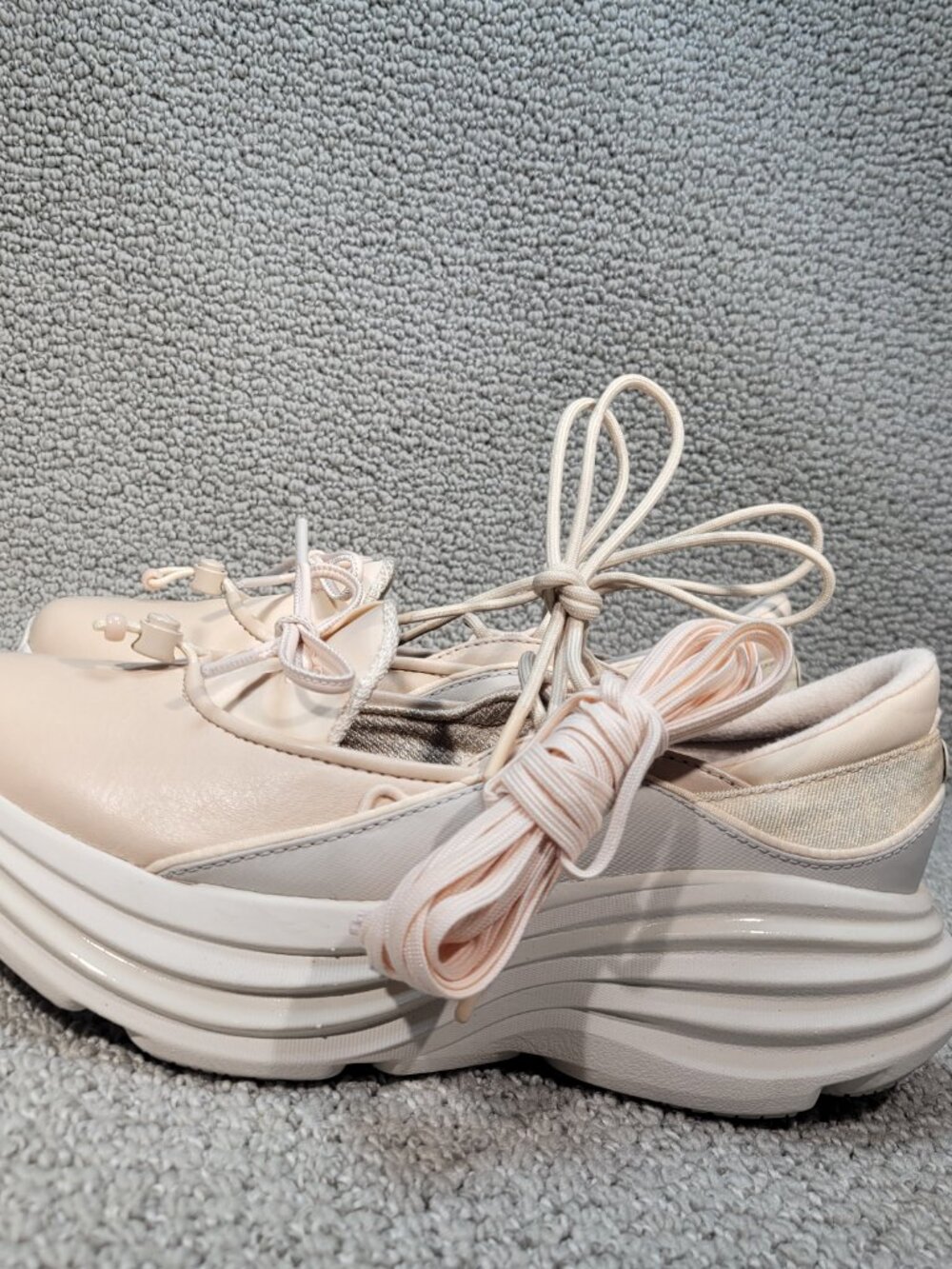 Hoka One One Bondi Mary Jane Beech Wood/Stucco Sneakers Women's Multiple Sizes - Picture 3 of 12